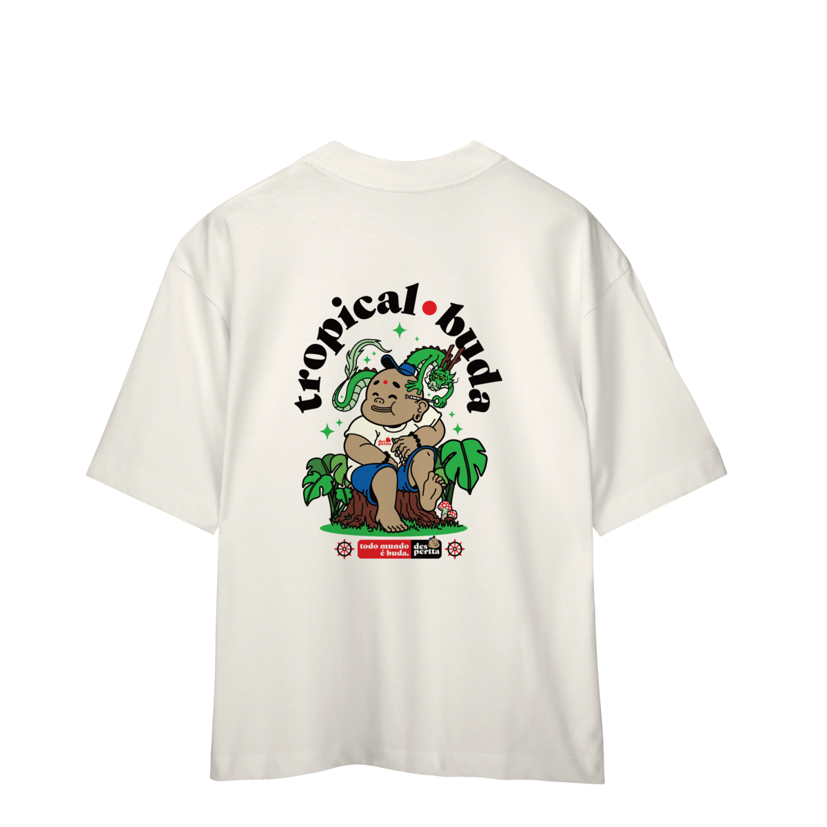 Nome do produto: Camiseta Oversized Tropical Buda (Desperta®)