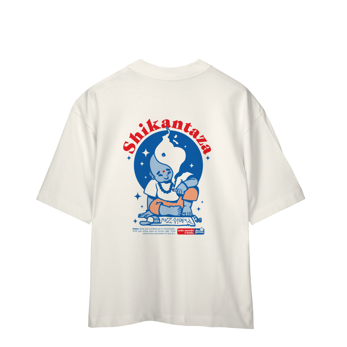 Camiseta Oversized Shikantaza Off-white (Desperta®)