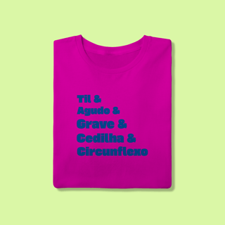 Nome do produto Camiseta masculina: Sinais gráficos da língua portuguesa