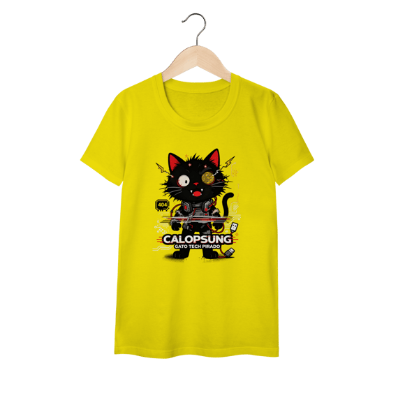 Camiseta Calopsung Gato Tech Pirado - Meme Tecnologia