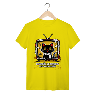 Nome do produto Camiseta Domingão Futebol Gato Raiz Possuído Anos 90 Nostalgia 