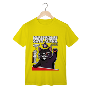 Nome do produto Camiseta Based Redpillado Gato Alpha Sigma Mindset Ironic
