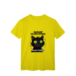 Nome do produto Camiseta Infantil NAZARÉ TENTANDO ENTENDER - CAMISETA GATO MALUCO