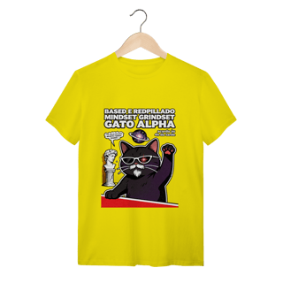 Nome do produto Camiseta Based Redpillado Gato Alpha Sigma Mindset Ironic