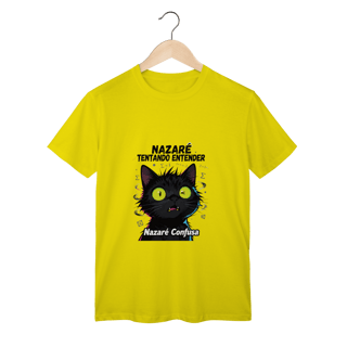 Nome do produto Camiseta Infantil NAZARÉ TENTANDO ENTENDER - CAMISETA GATO MALUCO