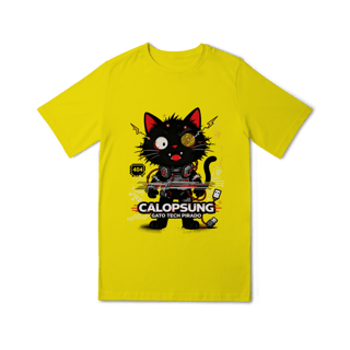 Nome do produto Camiseta Calopsung Gato Tech Pirado - Meme Tecnologia