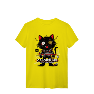 Nome do produto Camiseta Calopsung Gato Tech Pirado - Meme Tecnologia