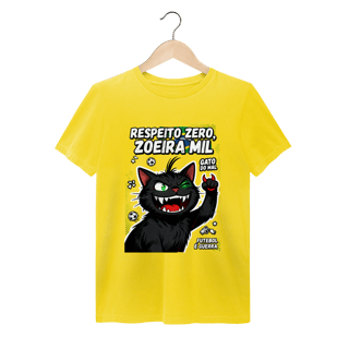 Nome do produto Camiseta Respeito Zero Zoeira Mil Gato do Mal Futebol