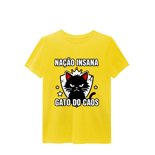 Nome do produto Camiseta Nação Insana Gato do Caos Meme Streetwear