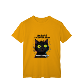 Nome do produto Camiseta Infantil NAZARÉ TENTANDO ENTENDER - CAMISETA GATO MALUCO