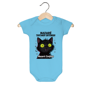 Nome do produto Baby Infantil - NAZARÉ TENTANDO ENTENDER - GATO PRETO CONFUSO