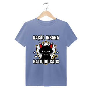 Nome do produto Camiseta Nação Insana Gato do Caos Meme Streetwear