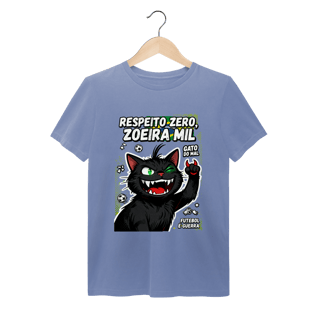 Nome do produto Camiseta Respeito Zero Zoeira Mil Gato do Mal Futebol