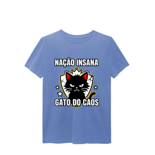 Nome do produto Camiseta Nação Insana Gato do Caos Meme Streetwear