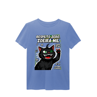 Nome do produto Camiseta Respeito Zero Zoeira Mil Gato do Mal Futebol
