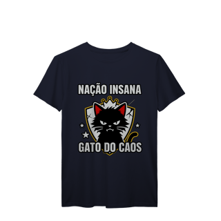 Nome do produto Camiseta Nação Insana Gato do Caos Meme Streetwear