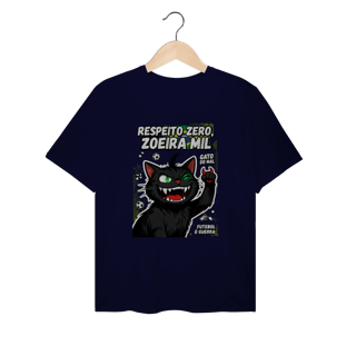 Nome do produto Camiseta Respeito Zero Zoeira Mil Gato do Mal Futebol