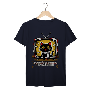 Nome do produto Camiseta Domingão Futebol Gato Raiz Possuído Anos 90 Nostalgia 
