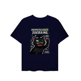 Nome do produto Camiseta Respeito Zero Zoeira Mil Gato do Mal Futebol