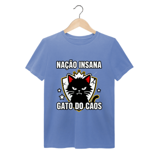 Nome do produto Camiseta Nação Insana Gato do Caos Meme Streetwear