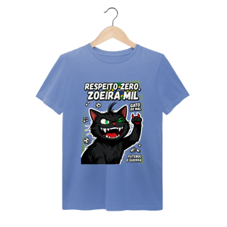 Nome do produto Camiseta Respeito Zero Zoeira Mil Gato do Mal Futebol