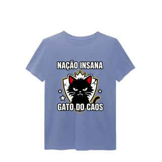 Nome do produto Camiseta Nação Insana Gato do Caos Meme Streetwear