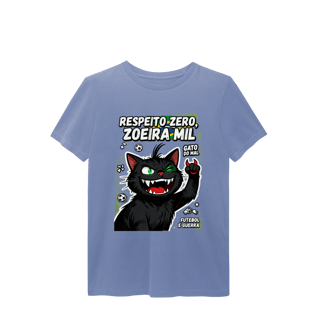 Nome do produto Camiseta Respeito Zero Zoeira Mil Gato do Mal Futebol