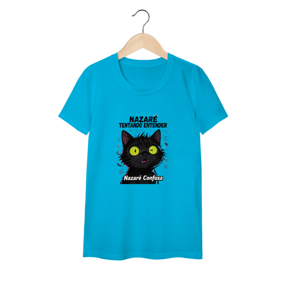 Baby Classic - NAZARÉ TENTANDO ENTENDER - GATO PRETO CONFUSO