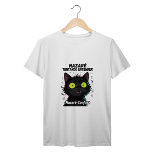 T-Shirt - - Quando a matemática (ou a vida) não faz sentido nenhum! - Gato preto com cara de confuso total - Inspirada no meme brasileiro icônico - Perfeita pra quem tem zero neurônios funcionando - Várias cores disponíveis!  É você na vida? Então es