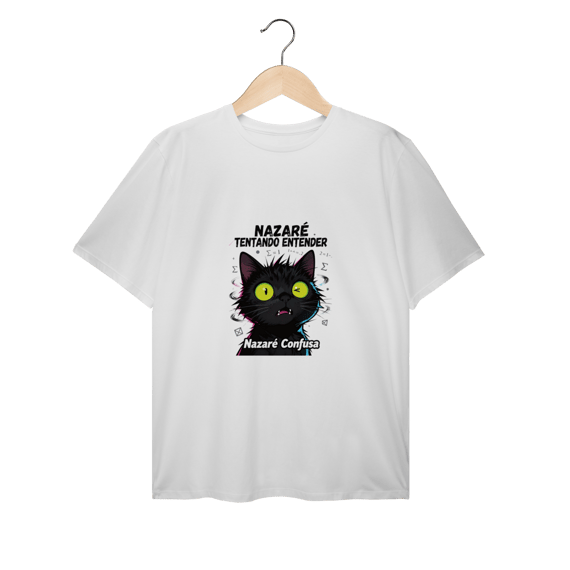 Plus Size - NAZARÉ TENTANDO ENTENDER - GATO PRETO CONFUSO