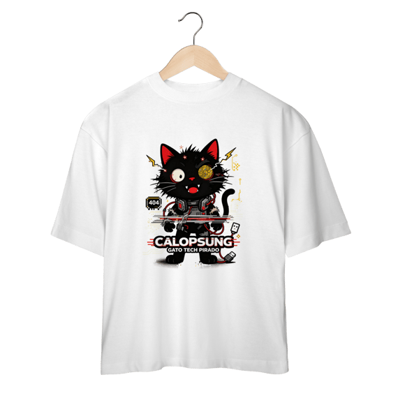 Camiseta Calopsung Gato Tech Pirado - Meme Tecnologia