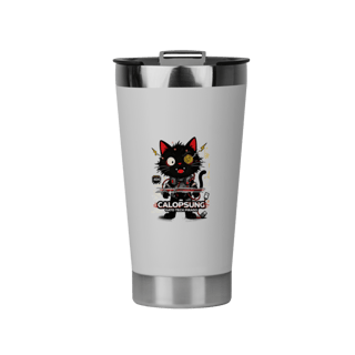 Nome do produto Camiseta Calopsung Gato Tech Pirado - Meme Tecnologia