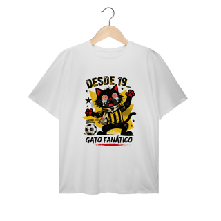 Camiseta Torcedor Possuído - Gato Fanático Futebol Retrô