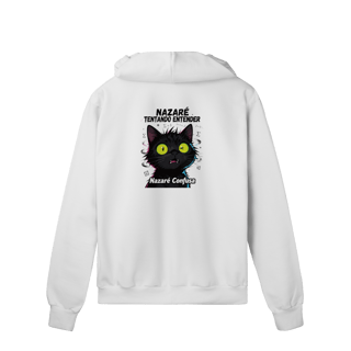 Nome do produto Moletom Prime - NAZARÉ TENTANDO ENTENDER - GATO PRETO CONFUSO