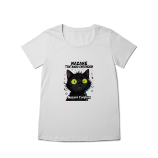 Nome do produto Baby Long - NAZARÉ TENTANDO ENTENDER - GATO PRETO CONFUSO