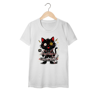 Nome do produto Camiseta Calopsung Gato Tech Pirado - Meme Tecnologia