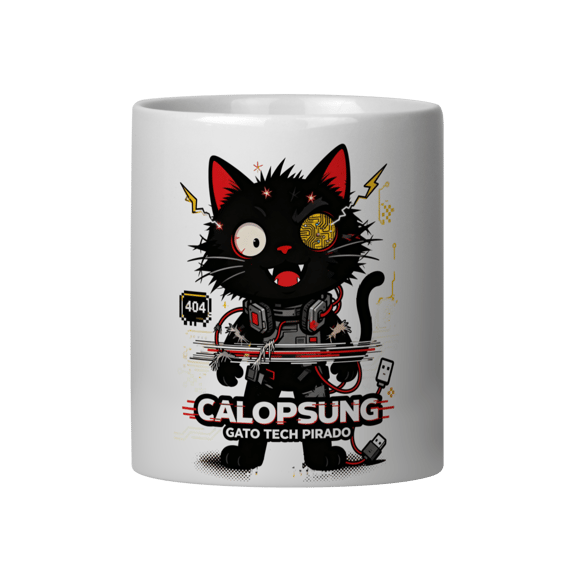 Camiseta Calopsung Gato Tech Pirado - Meme Tecnologia