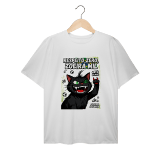 Nome do produto Camiseta Respeito Zero Zoeira Mil Gato do Mal Futebol
