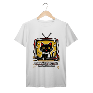 Nome do produto Camiseta Domingão Futebol Gato Raiz Possuído Anos 90 Nostalgia 