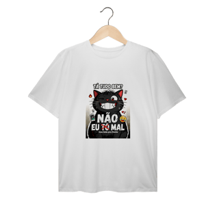 Nome do produto Camiseta Tá Tudo Bem Não Gato Ansioso Gen Z Mental Health