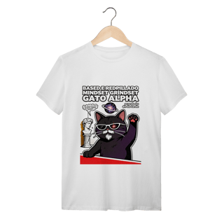 Nome do produto Camiseta Based Redpillado Gato Alpha Sigma Mindset Ironic