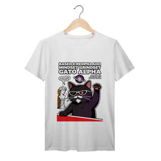 Nome do produto Camiseta Based Redpillado Gato Alpha Sigma Mindset Ironic