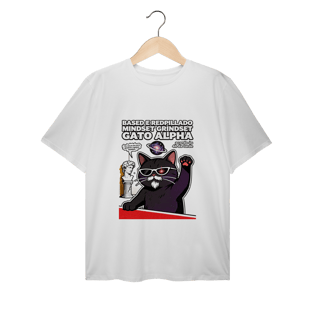 Nome do produto Camiseta Based Redpillado Gato Alpha Sigma Mindset Ironic