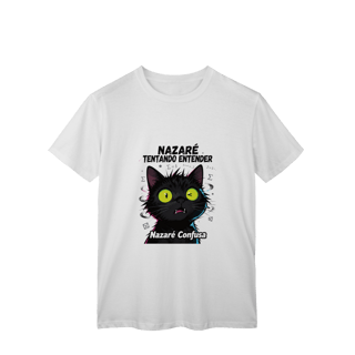 Nome do produto Camiseta Infantil NAZARÉ TENTANDO ENTENDER - CAMISETA GATO MALUCO