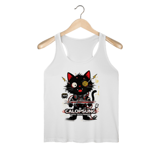 Nome do produto Camiseta Calopsung Gato Tech Pirado - Meme Tecnologia