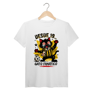 Nome do produto Camiseta Torcedor Possuído - Gato Fanático Futebol Retrô