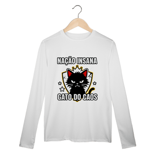 Nome do produto Camiseta Nação Insana Gato do Caos Meme Streetwear