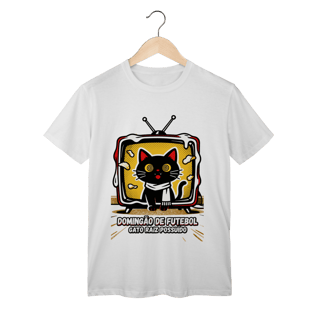 Nome do produto Camiseta Domingão Futebol Gato Raiz Possuído Anos 90 Nostalgia 