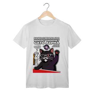 Nome do produto Camiseta Based Redpillado Gato Alpha Sigma Mindset Ironic
