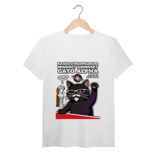 Nome do produto Camiseta Based Redpillado Gato Alpha Sigma Mindset Ironic